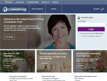 Tablet Screenshot of cornerstonefund.org